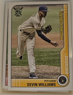 2021 Topps Big League #291 Devin Williams — front