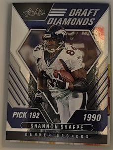 2022 Panini Absolute Draft Diamonds #DD-7 Shannon Sharpe — front