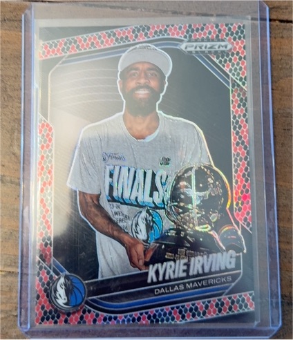 2024-25 Panini Prizm Black #72 Kyrie Irving Dallas Mavericks — front