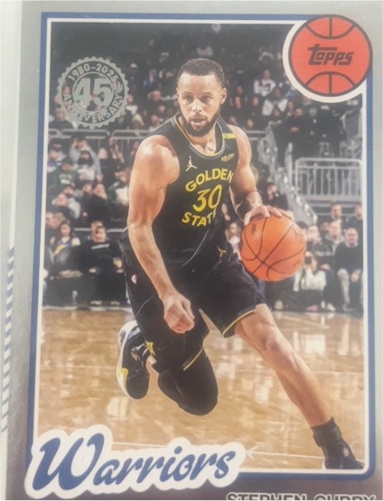2025-26 Topps #80BK-89 Stephen Curry 1980-81 45th Anniversary — front