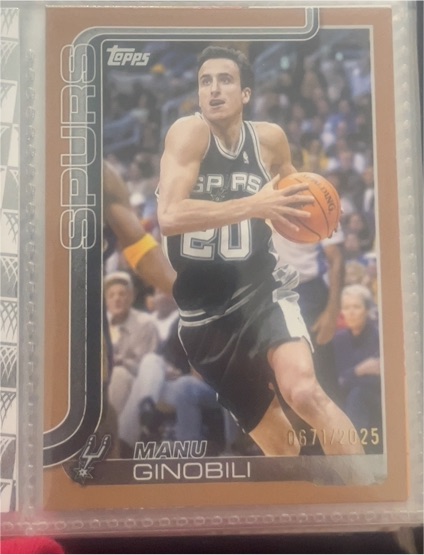 2025-26 Topps #262 Manu Ginobili — front