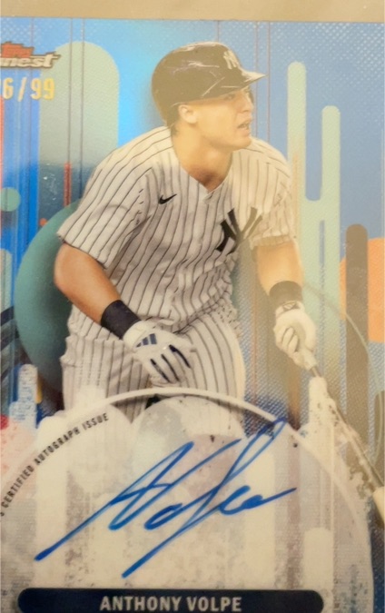 2025 Topps Finest #FA-AV Anthony Volpe — front
