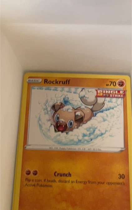 2021 Pokemon Chilling Reign #086 Rockruff — front