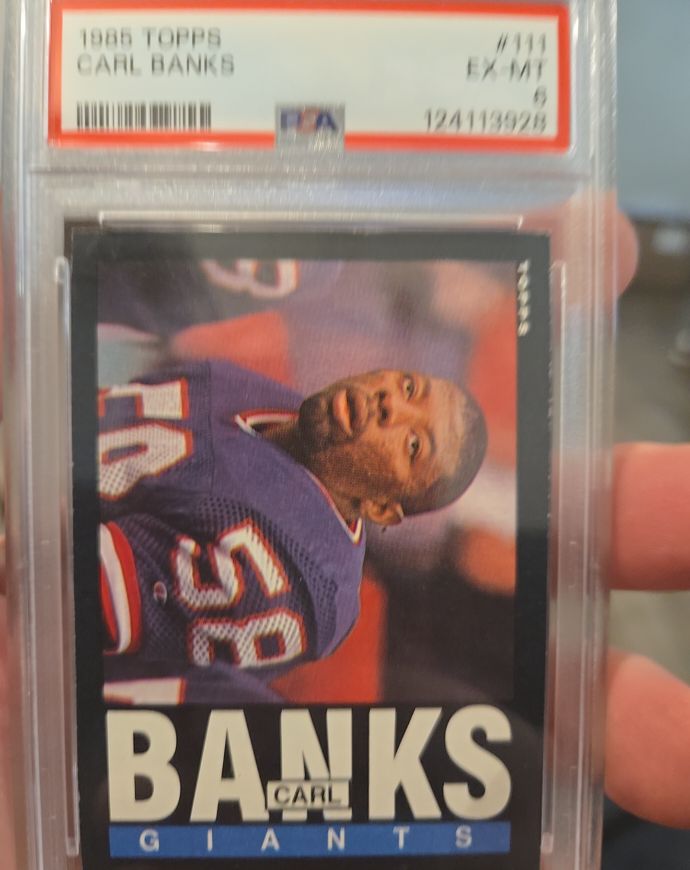 1985 Topps #111 Carl Banks — front