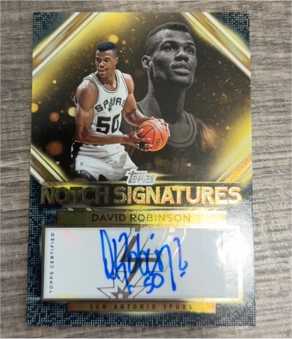 2025-26 Topps Notch Signatures #TNS-DR David Robinson — front