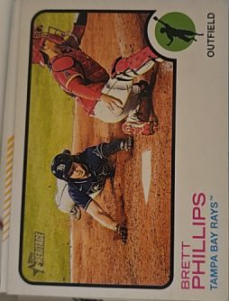 2022 Topps Heritage #28 Brett Phillips — front