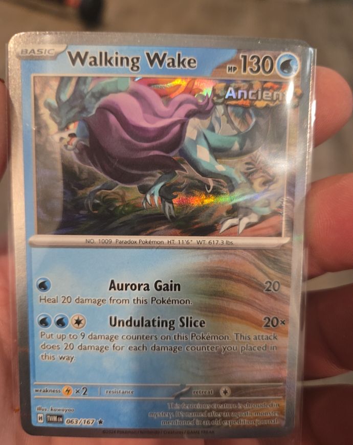 2024 Pokémon Scarlet & Violet Twilight Masquerade #63 Walking Wake — front