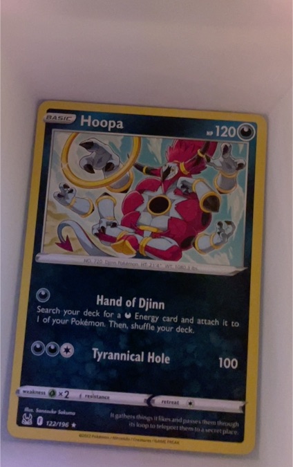 2022 Pokémon TCG Lost Origin #122 Hoopa — front