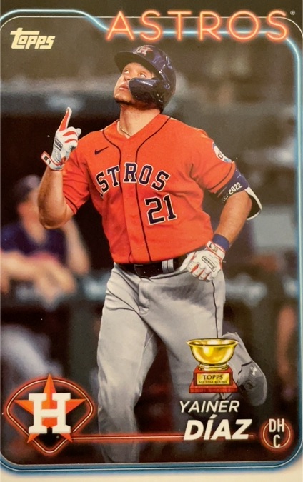 2024 Topps #77 Yainer Díaz Houston Astros — front