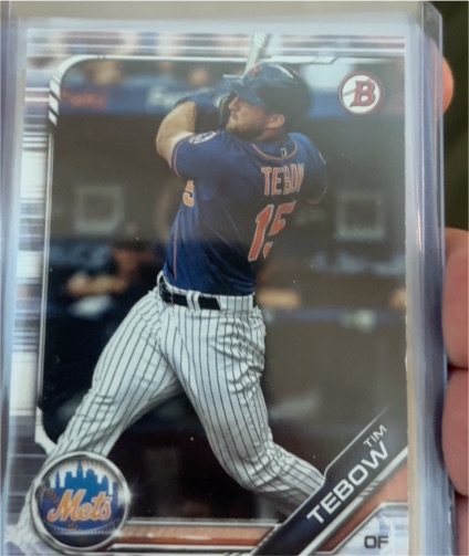 2019 Bowman Draft #BD-92 Tim Tebow — front