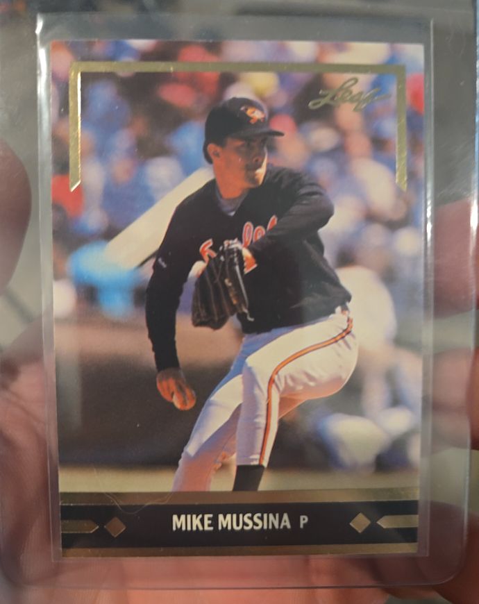 1991 Leaf Gold Rookies #BC12 Mike Mussina — front
