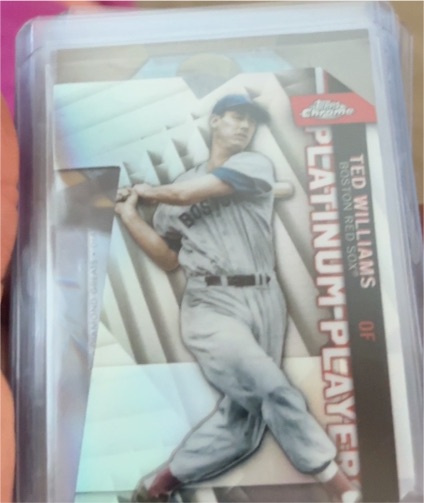 2021 Topps Chrome Update #CPDC-27 Ted Williams Platinum Players Die Cut — front