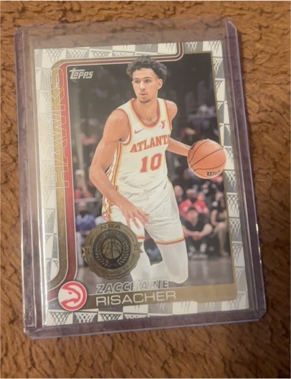 2025-26 Topps #62 Zaccharie Risacher — front