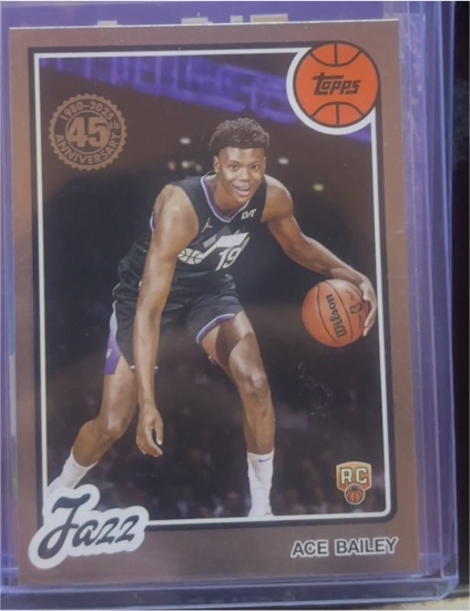 2025-26 Topps #80BK-54 Ace Bailey 1980-81 Topps Basketball — front