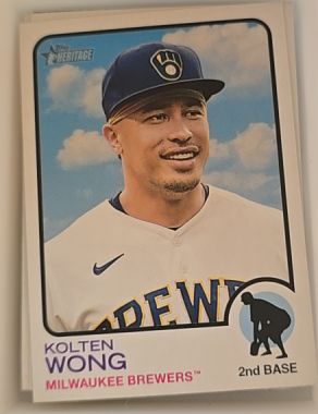 2022 Topps Heritage #355 Kolten Wong — front