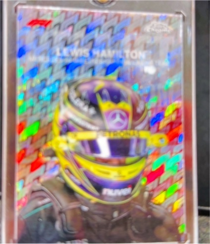 2024 Topps Chrome F1 #HC-6 Lewis Hamilton Helmet Card — front