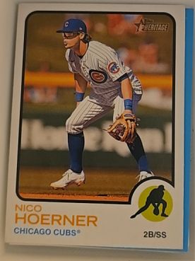 2022 Topps Heritage #309 Nico Hoerner — front