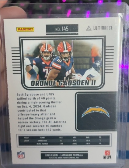 2025 Panini Luminance #145 Oronde Gadsden II — front