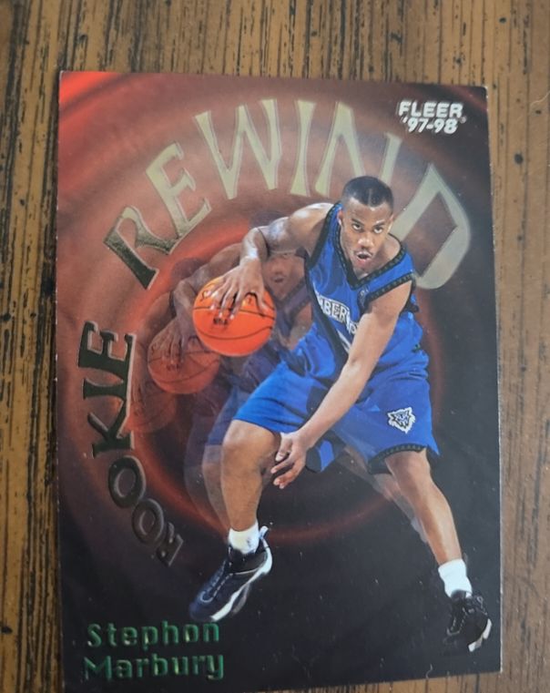 1997-98 Fleer Rookie Rewind #8 Stephon Marbury — front