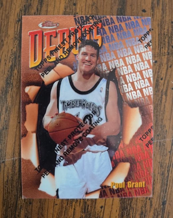 1997-98 Topps Finest #120 Paul Grant — front