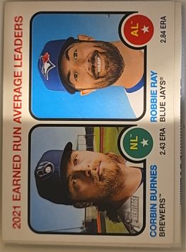 2022 Topps Heritage #63 Robbie Ray/Corbin Burnes — front