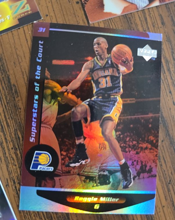 1998-99 Upper Deck Ovation #C11 Reggie Miller Superstars of the Court — front