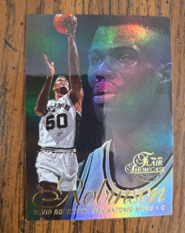 1996-97 Flair Showcase Row 2 #6 David Robinson — front