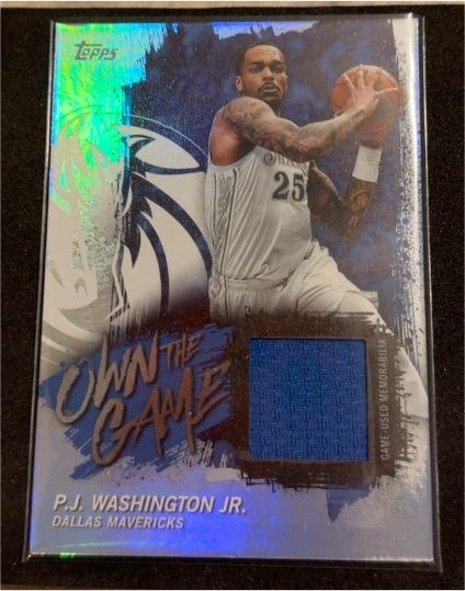2025-26 Topps Own The Game #OTGA-PW P.J. Washington Jr. — front