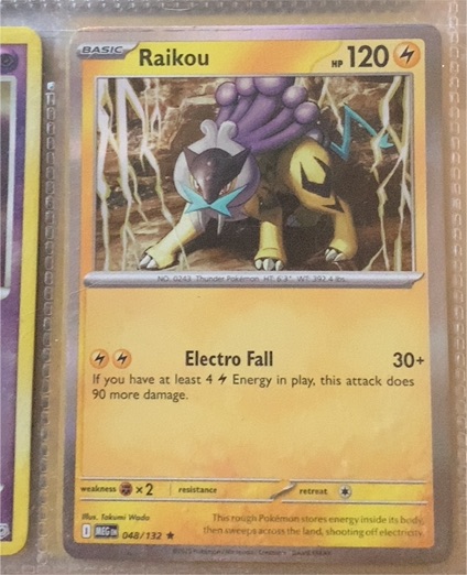 2025 Pokemon ME01: Mega Evolution #048 Raikou — front