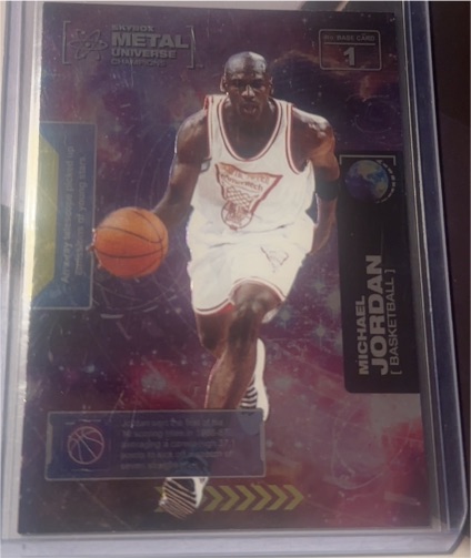 2021 Skybox Metal Universe Champions #1 Michael Jordan — front