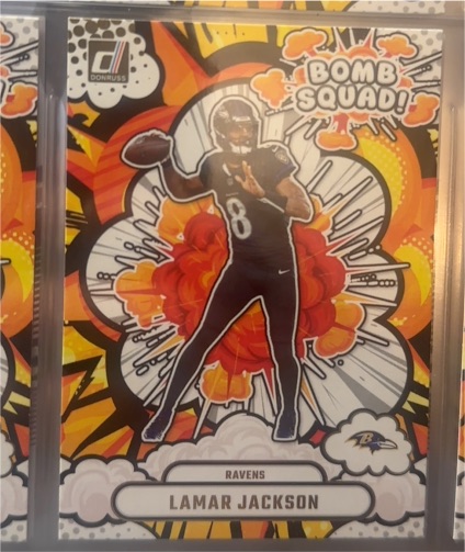 2025 Donruss #BS-LJN Lamar Jackson Bomb Squad — front