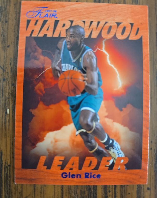1997-98 Fleer Flair Hardwood Leaders #3 Glen Rice — front