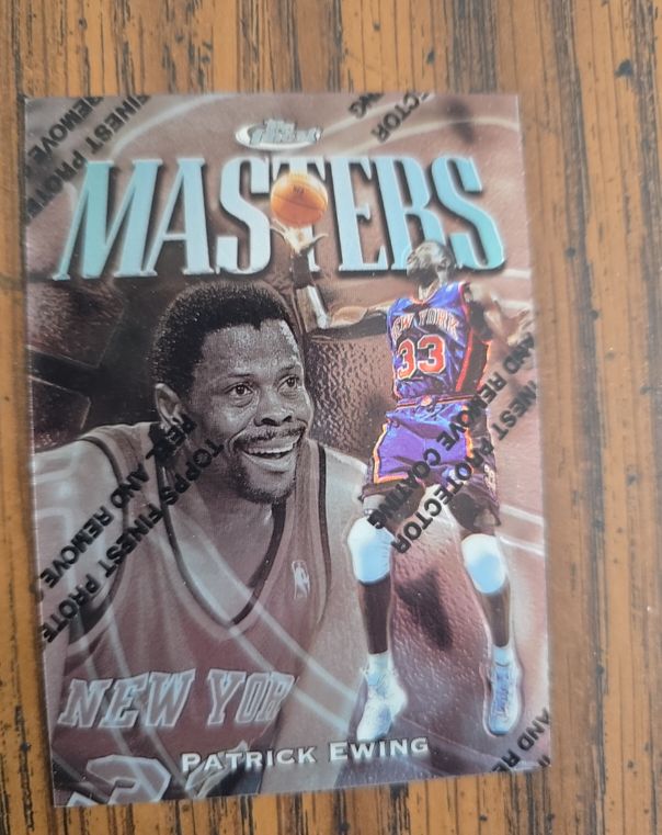 1997-98 Topps Finest #124 Patrick Ewing Masters — front