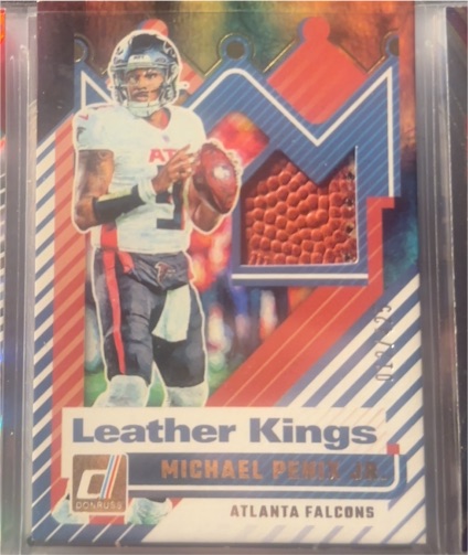 2025 Donruss Leather Kings #LK-MPJ Michael Penix Jr. — front