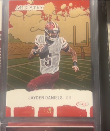 2025 Sage Artistry #5 Jayden Daniels — front