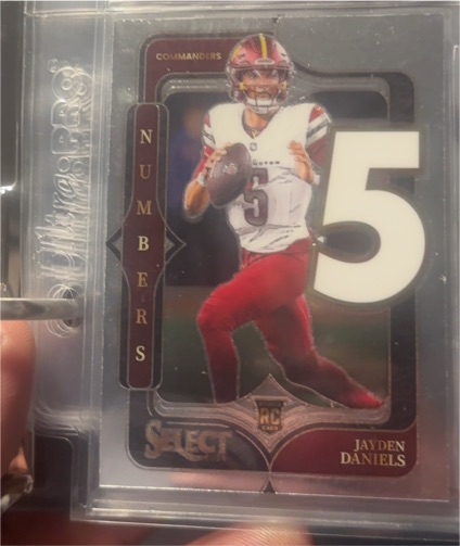 2024 Panini Select #23 Jayden Daniels Select Numbers — front