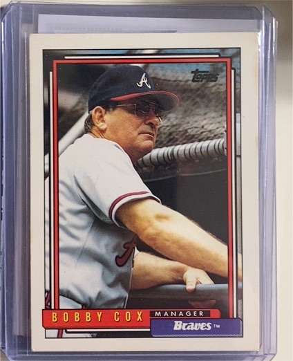 1992 Topps #489 Bobby Cox — front