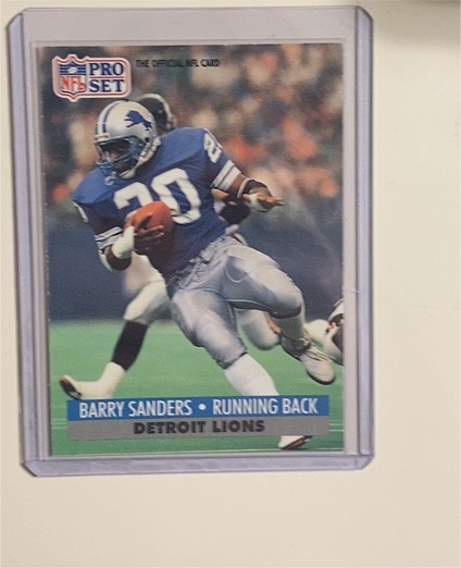 1990 Pro Set #20 Barry Sanders — front