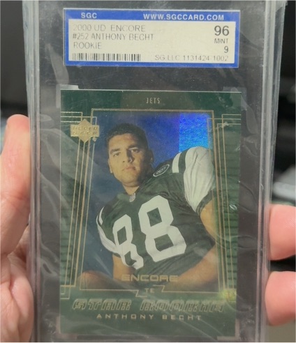 2000 UD Encore #252 Anthony Becht Rookie — front