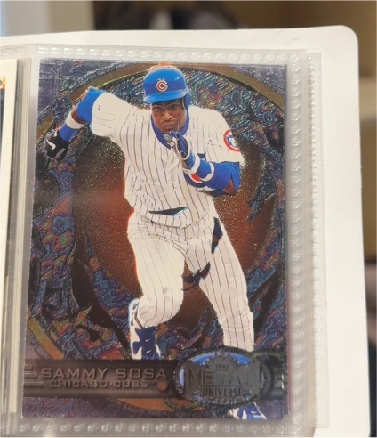1997 Skybox Metal Universe #15 Sammy Sosa — front
