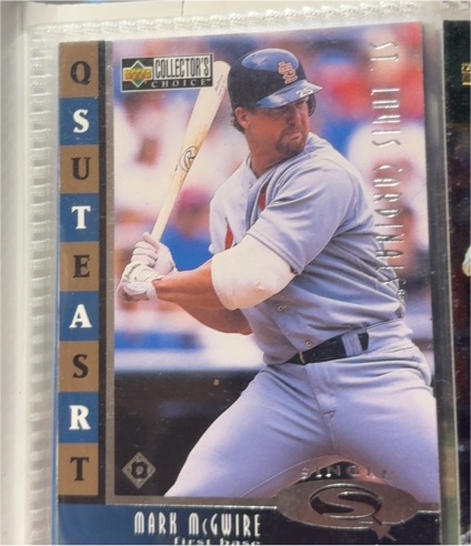 1998 Upper Deck Collector's Choice Starquest #SQ10 Mark McGwire — front