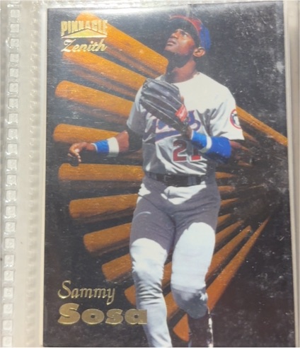 1996 Pinnacle Zenith #100 Sammy Sosa — front