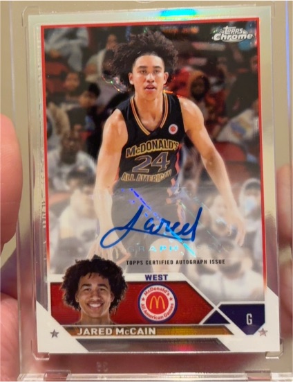 2023 Topps Chrome McDonald's All American #CA-JM Jared McCain — front