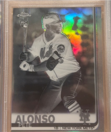 2019 Topps Chrome #Pete Alonso Rookie Card — front