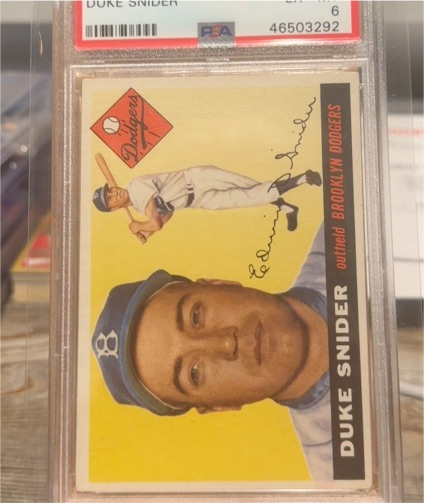 1955 Topps #210 Duke Snider — front