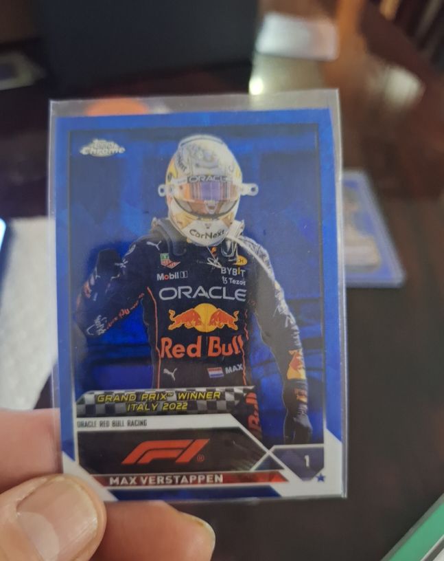 2023 Topps Chrome Formula 1 #1 Max Verstappen Grand Prix Winner Italy — front