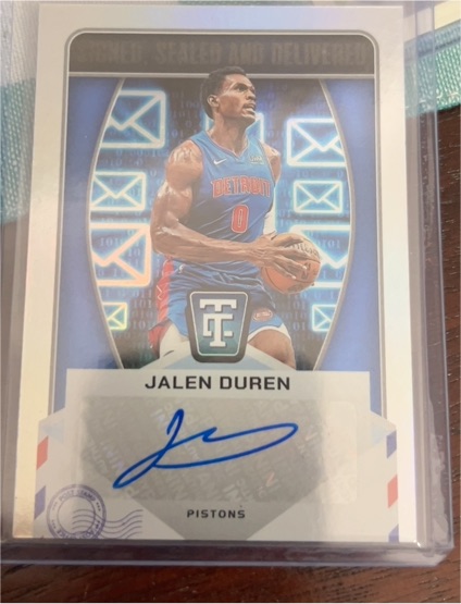 2024-25 Panini Totally Certified Signed Sealed and Delivered #SD-DUR Jalen Duren — front