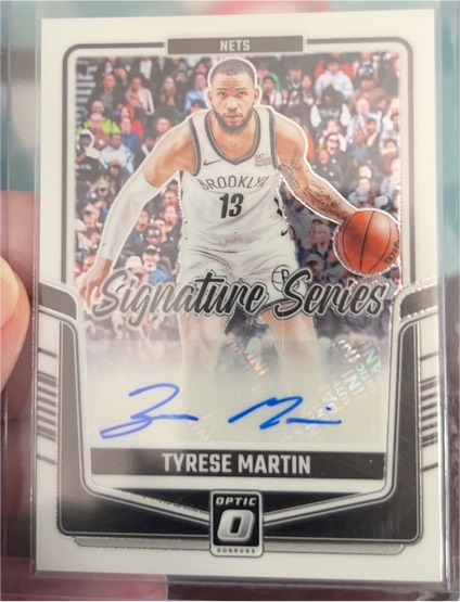 2024-25 Panini Donruss Optic #SS-MRN Tyrese Martin Signature Series Auto — front