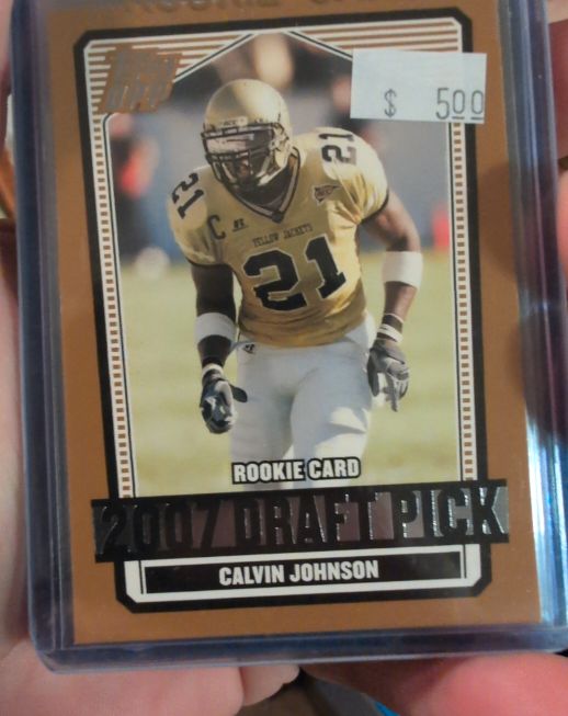2007 Topps Draft Picks and Prospects #132 Calvin Johnson — front
