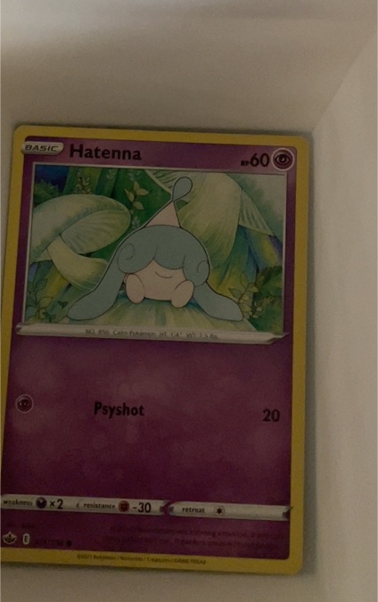 2021 Pokemon Chilling Reign #71 Hatenna — front